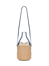 Chloé Women Ashes Blue Woody Small Basket Bag