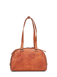 Diesel Women Medium Brown 1Dr Dome Soft Shoulder Bowling Bag