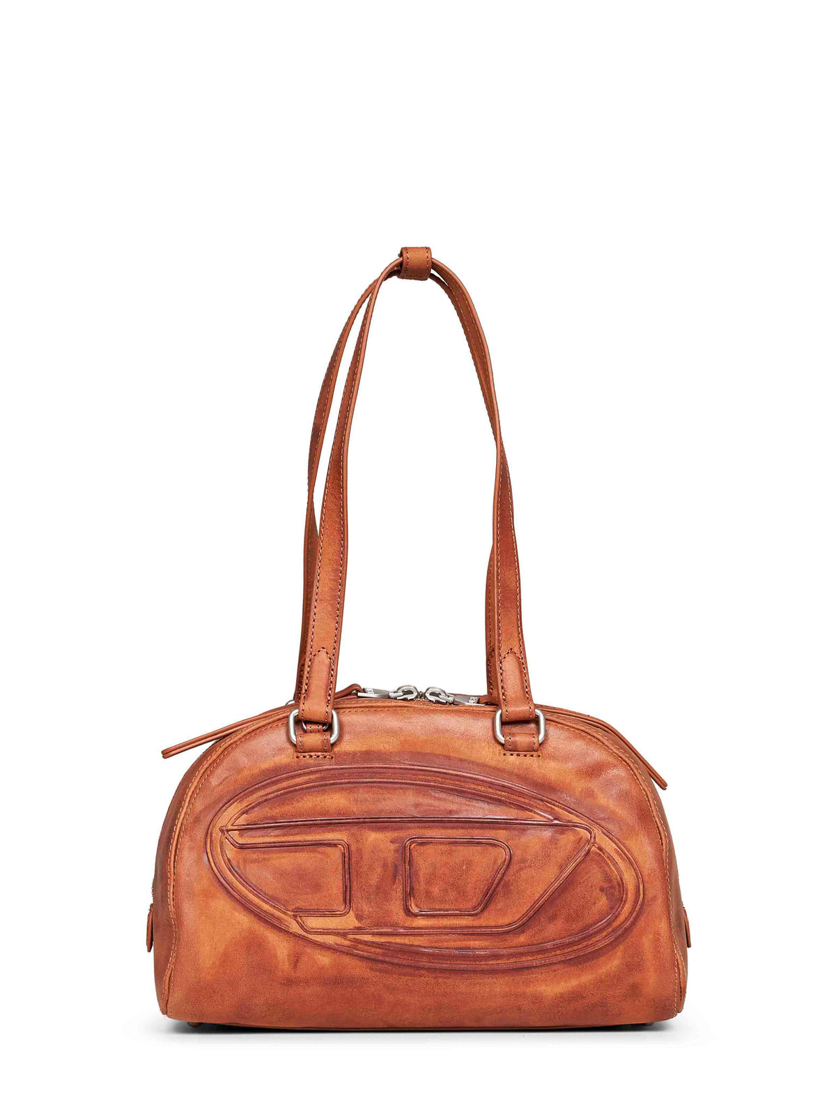 Diesel Women Medium Brown 1Dr Dome Soft Shoulder Bowling Bag
