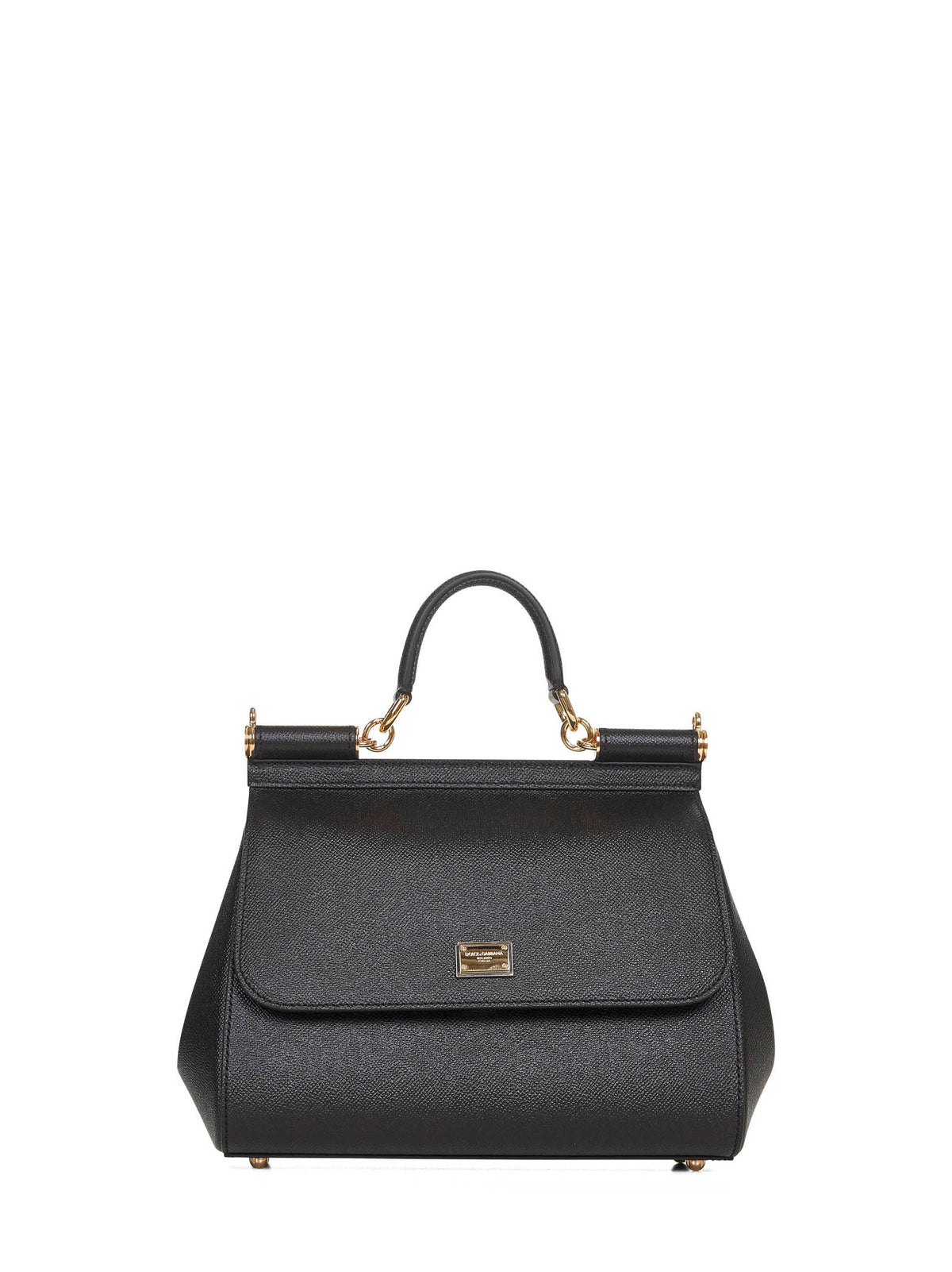 Dolce & Gabbana Women Black Large Sicily Handbag