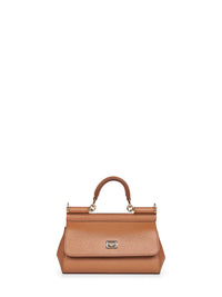 Dolce & Gabbana Women Caramel Small Sicily Handbag