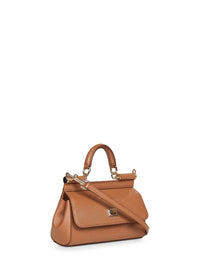 Dolce & Gabbana Women Caramel Small Sicily Handbag