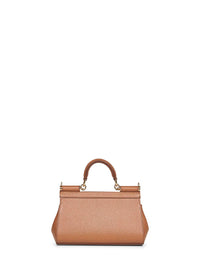 Dolce & Gabbana Women Caramel Small Sicily Handbag
