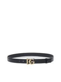 Dolce & Gabbana Women Calfskin Belt With Dg Logo