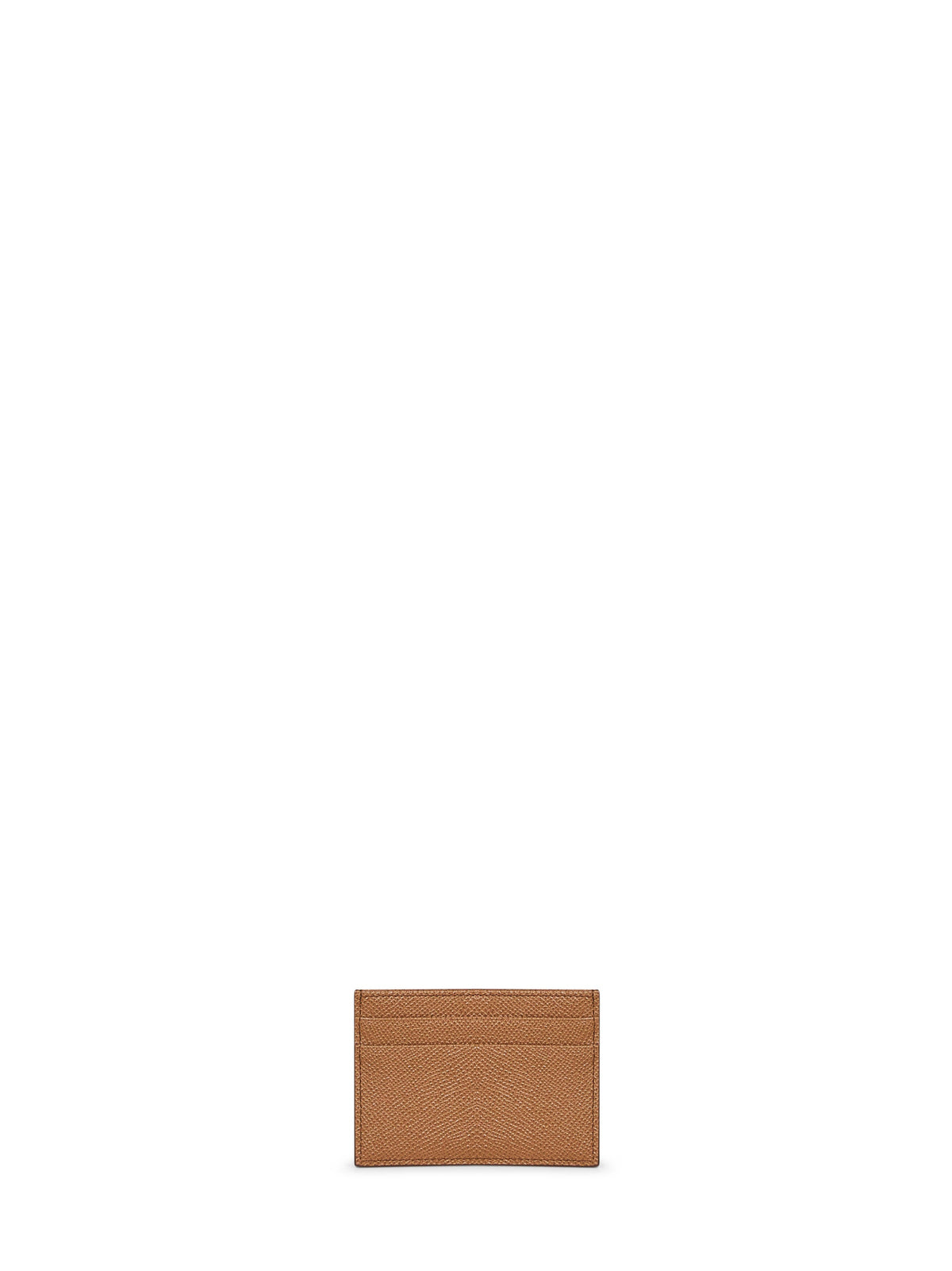 Dolce & Gabbana Women Caramel Dauphine Calf Leather Card Holder
