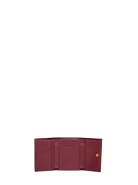 Dolce & Gabbana Women Burgundy Plongé Calfskin Leather Wallet