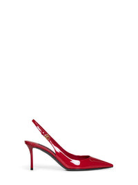 Dolce & Gabbana Women Red Patent Leather Slingback Pumps