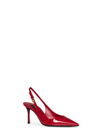 Dolce & Gabbana Women Red Patent Leather Slingback Pumps