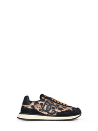 Dolce & Gabbana Women Leo-Print Fabric Dg Cushion Sneakers
