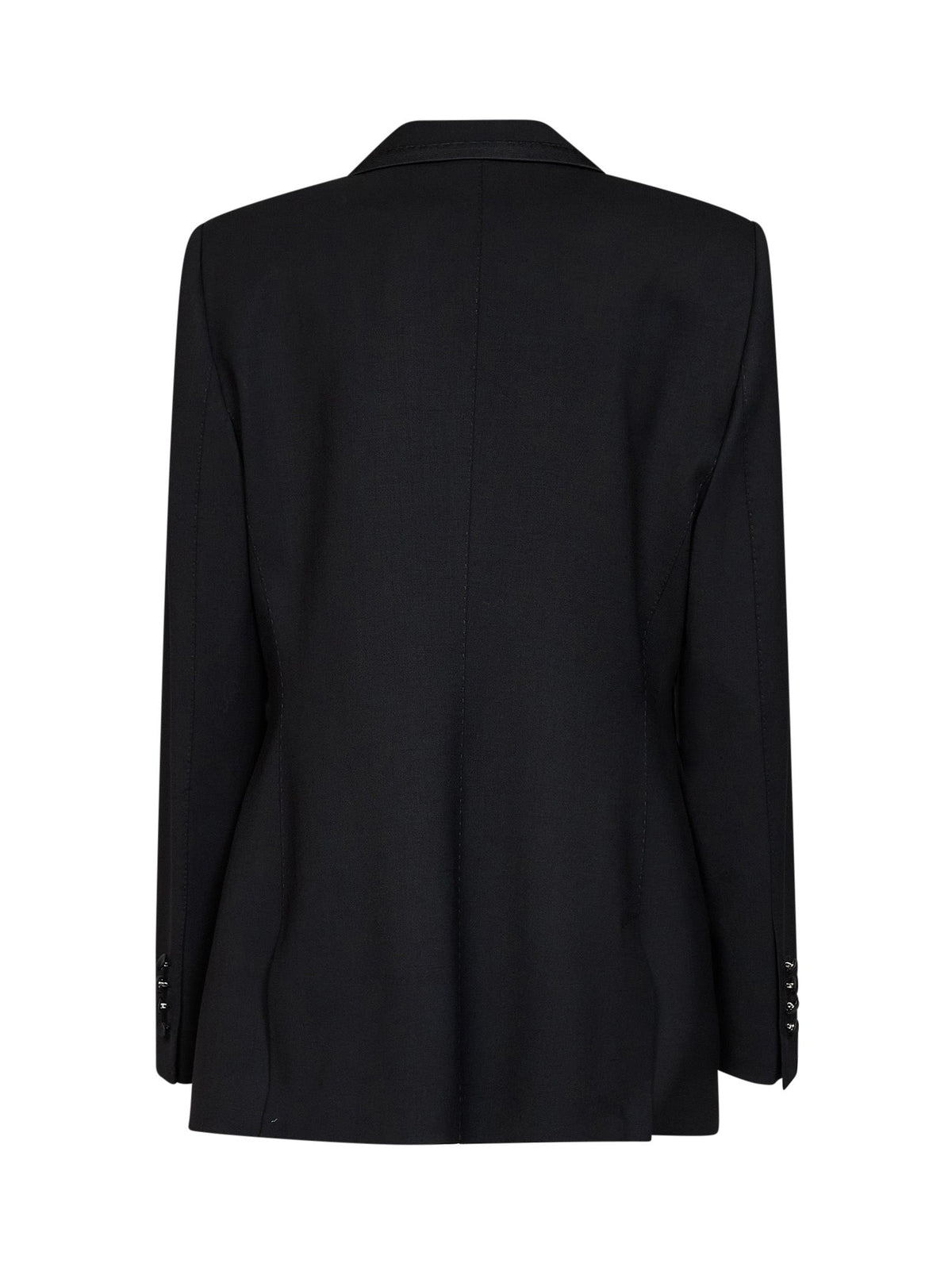 Dolce & Gabbana Women Black Stretch Twill Turlington Single-Breasted Jacket