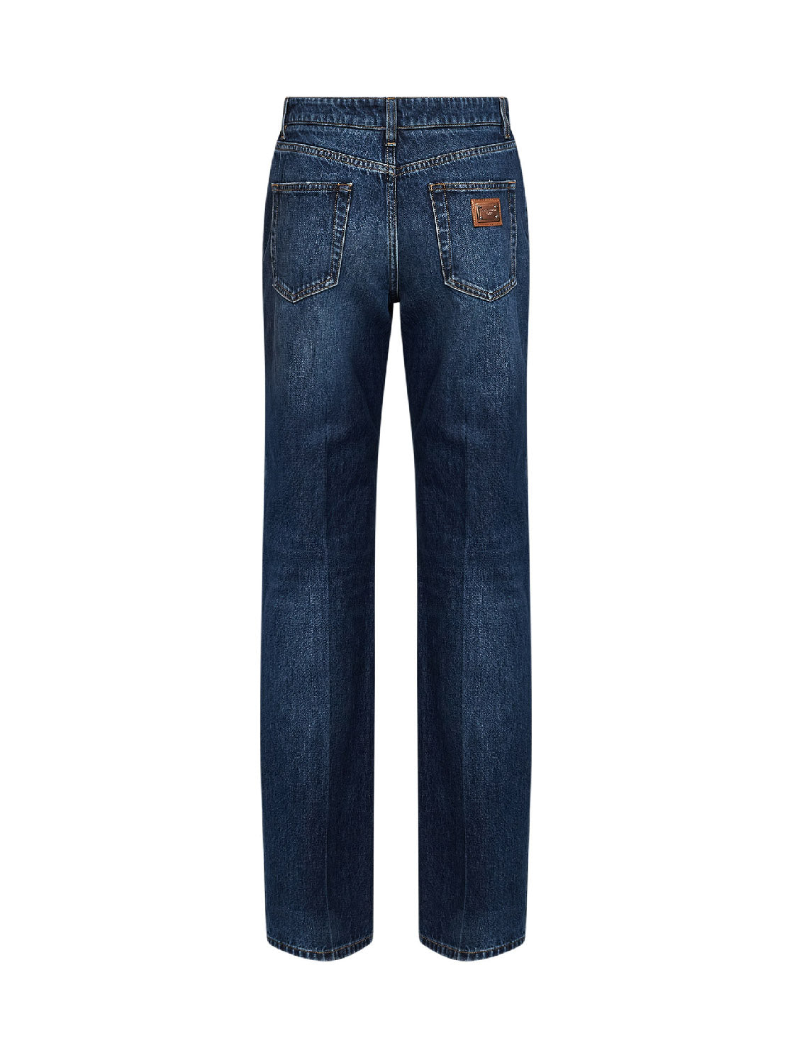 Dolce & Gabbana Women Blue Cotton Denim Straight Jeans