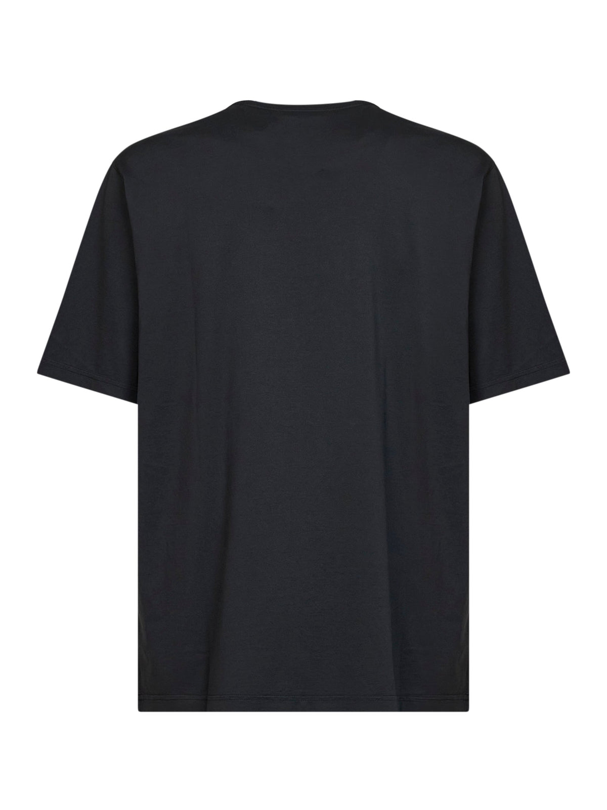 Dolce & Gabbana Men Black Cotton Logo-Printed T-Shirt
