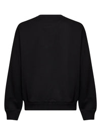 Dolce & Gabbana Men Black Cotton Embroidered Crewneck Sweatshirt