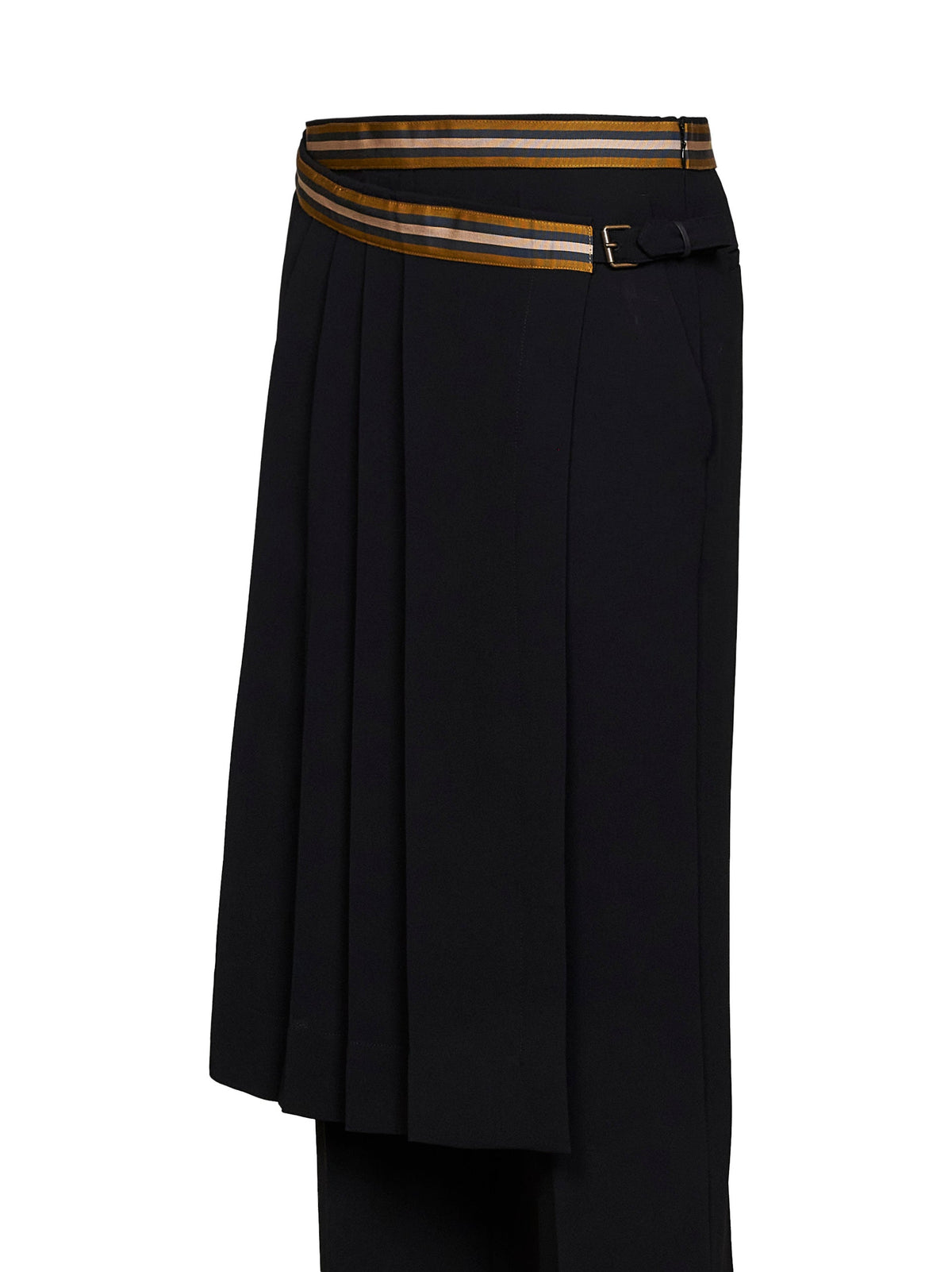 Dries Van Noten Women Black Heavyweight Crêpe Prestona Skirt Trousers