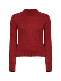 Dries Van Noten Women Brique Alpaca-Blend Texas Crewneck Sweater