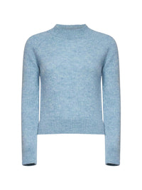 Dries Van Noten Women Light Blue Alpaca-Blend Texas Crewneck Sweater<Br/>