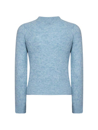 Dries Van Noten Women Light Blue Alpaca-Blend Texas Crewneck Sweater<Br/>