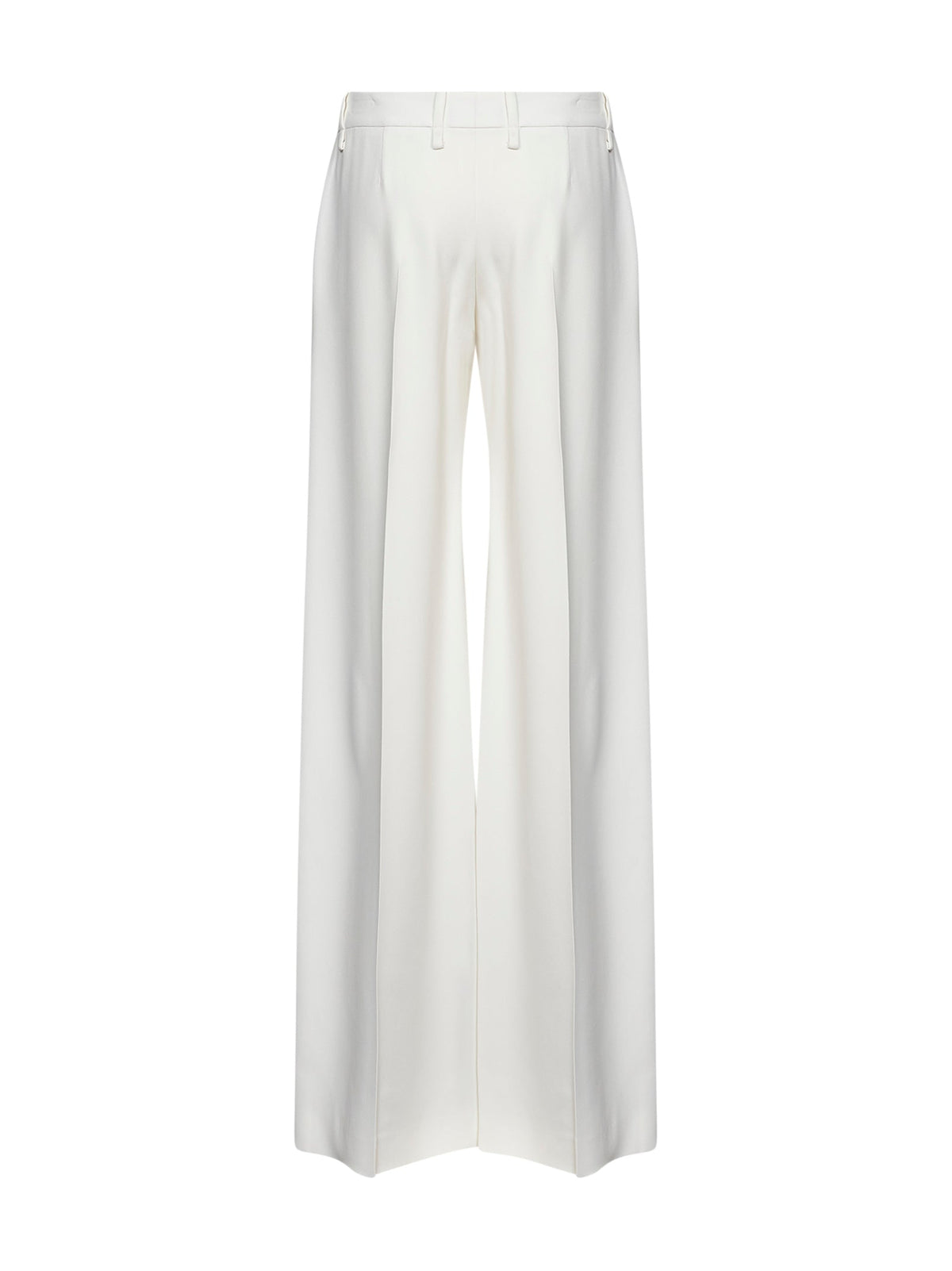 Ermanno Scervino Women White Interlock Bootcut Trousers