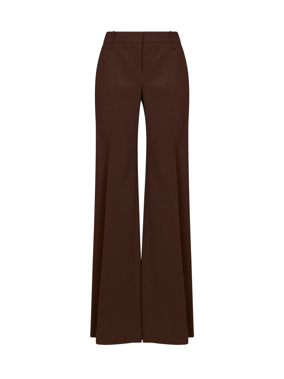 Ermanno Scervino Women Chestnut Interlock Bootcut Trousers