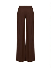 Ermanno Scervino Women Chestnut Interlock Bootcut Trousers