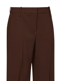 Ermanno Scervino Women Chestnut Interlock Bootcut Trousers