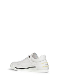 Fendi Men White Leather Fendi Fender Low-Top Sneakers
