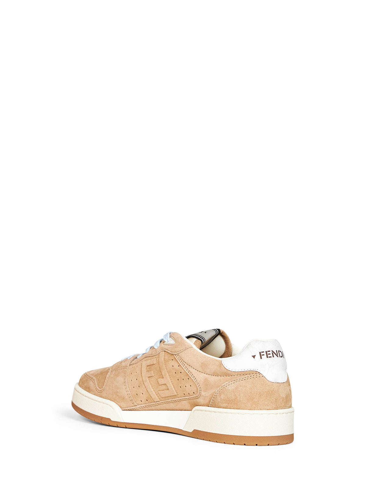 Fendi Men Beige Match Low-Top Sneakers