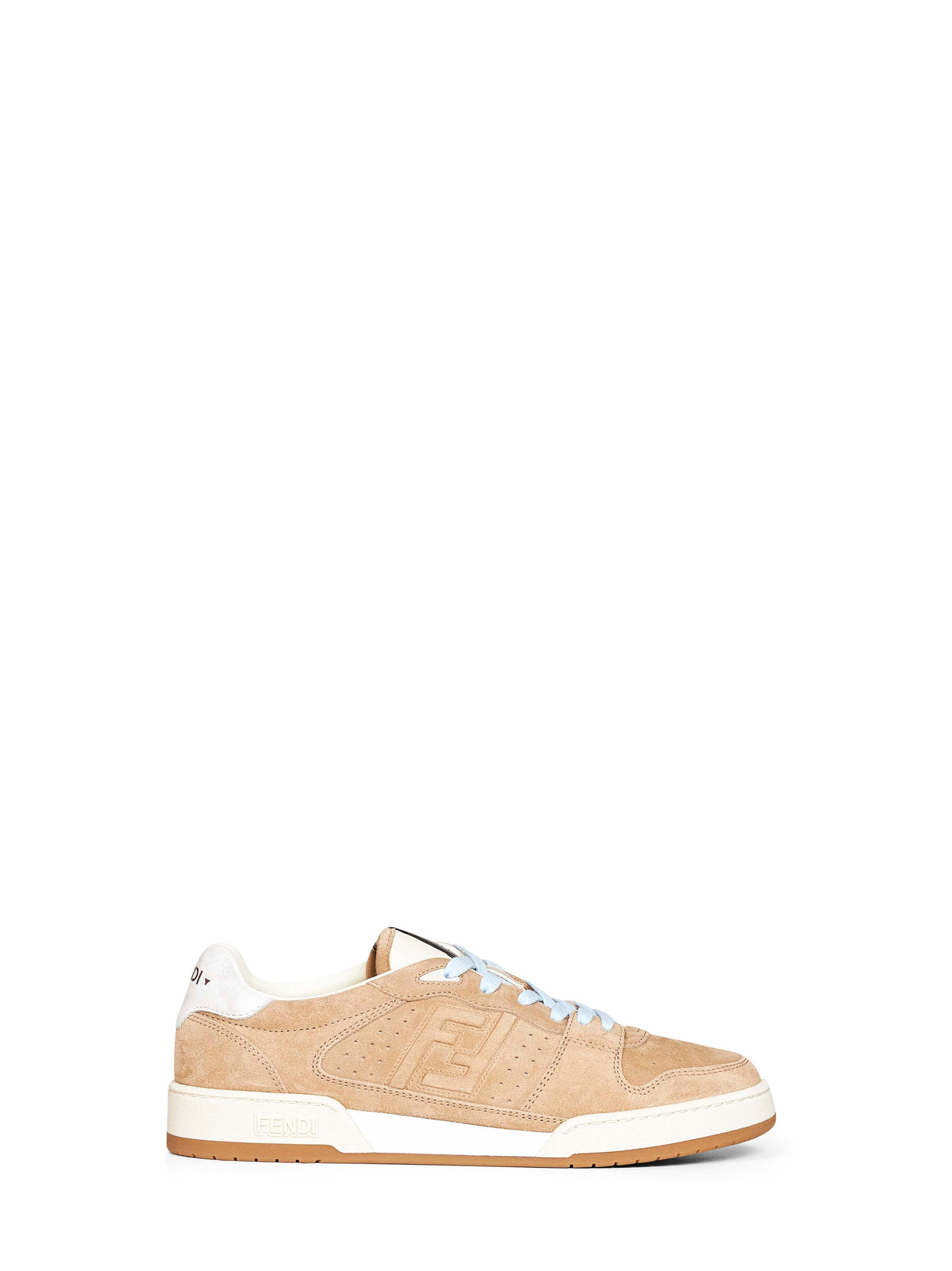 Fendi Men Beige Match Low-Top Sneakers