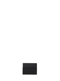 Fendi Men Black Ff Jacquard Card Holder