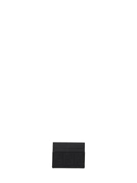 Fendi Men Black Ff Jacquard Card Holder