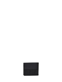 Fendi Men Black Ff Jacquard Bi-Fold Wallet