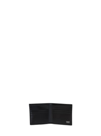 Fendi Men Black And Dark Tobacco Ff Jacquard Bi-Fold Wallet