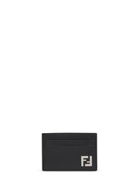 Fendi Men Black Slim Squared Ff Card Holder