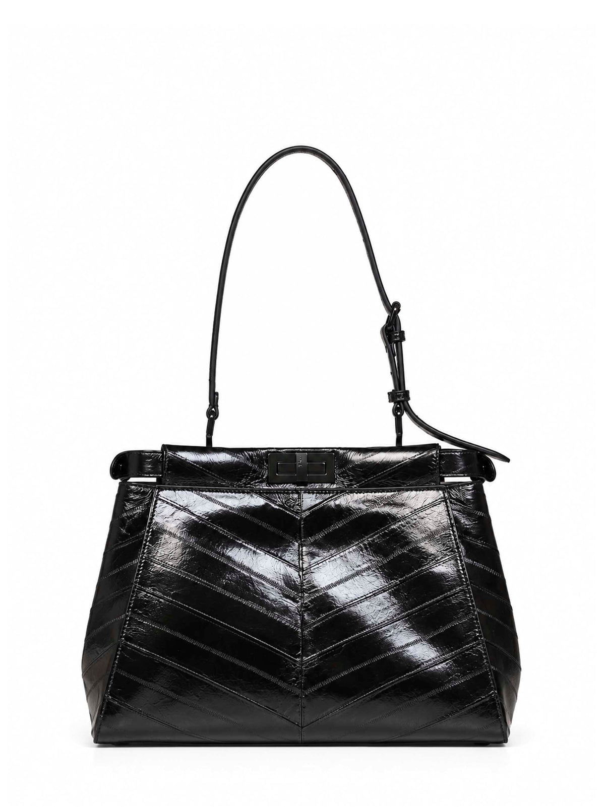 Fendi Women Black My Peekaboo Medium Handbag