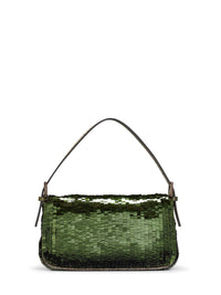 Fendi Women Military Green Baguette 26424 Shoulder Bag