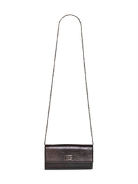 Fendi Women Black Continental With Chain Tube Wallet On Chain