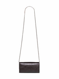 Fendi Women Black Continental With Chain Tube Wallet On Chain