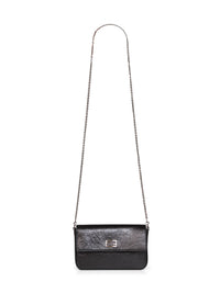 Fendi Women Black Wallet On Chain Tube Compact Wallet On Chain