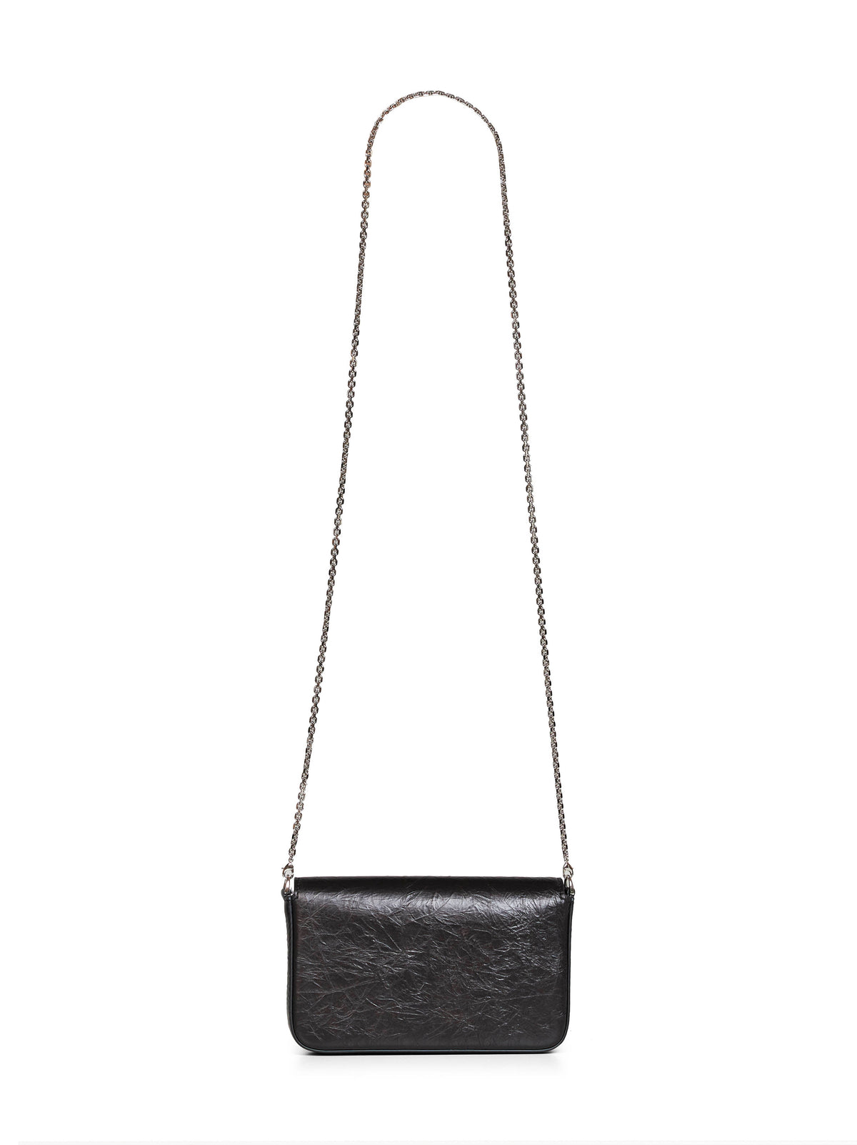 Fendi Women Black Wallet On Chain Tube Compact Wallet On Chain