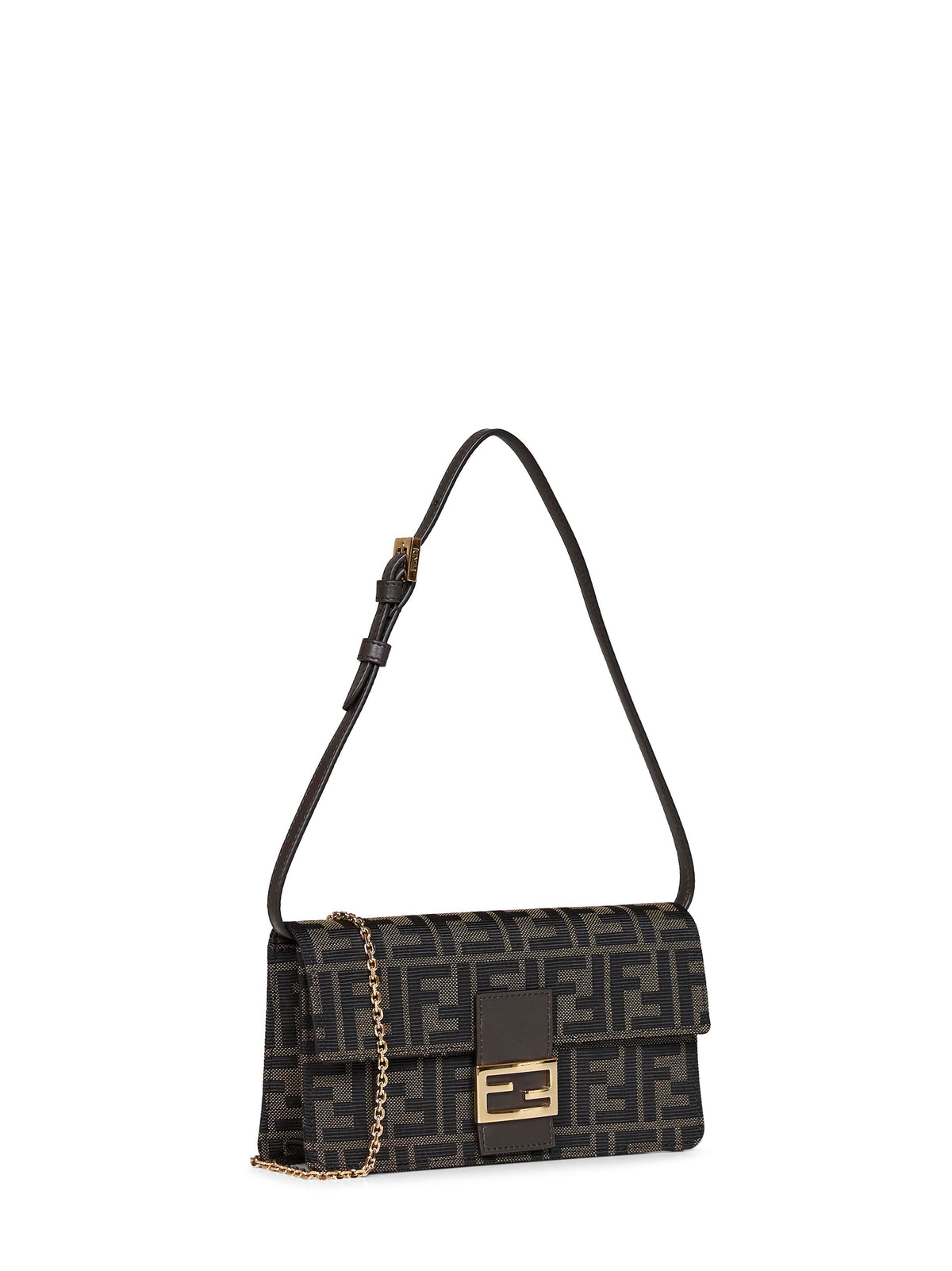 Fendi Women Tobacco Brown Wallet On Chain Minibag