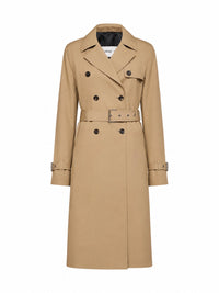 Fendi Women Rope Cotton Gabardine Belted Midi Trench Coat