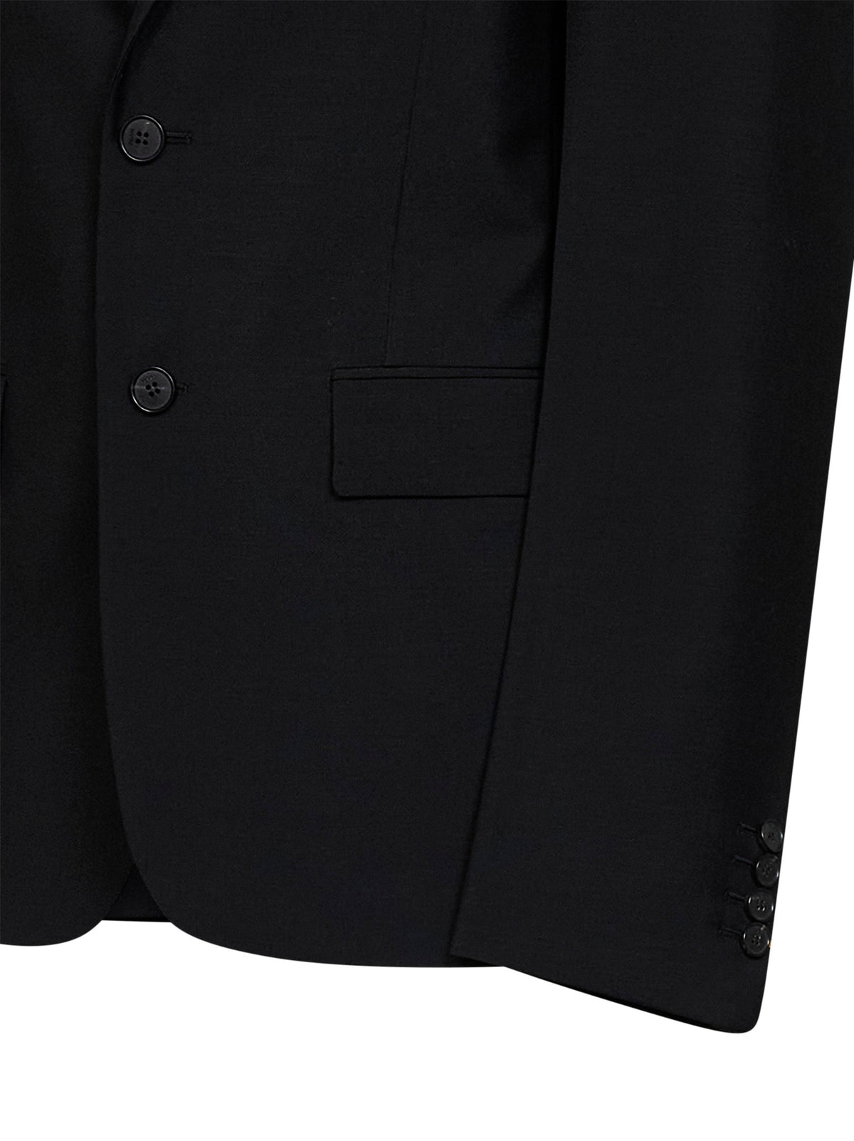 Fendi Women Black Kid Mohair Single-Breasted Blazer
