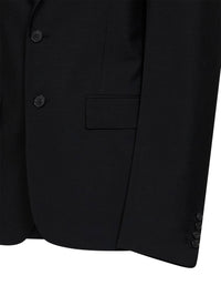 Fendi Women Black Kid Mohair Single-Breasted Blazer