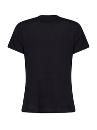 Fendi Women Black Jersey T-Shirt With Favoloso Print