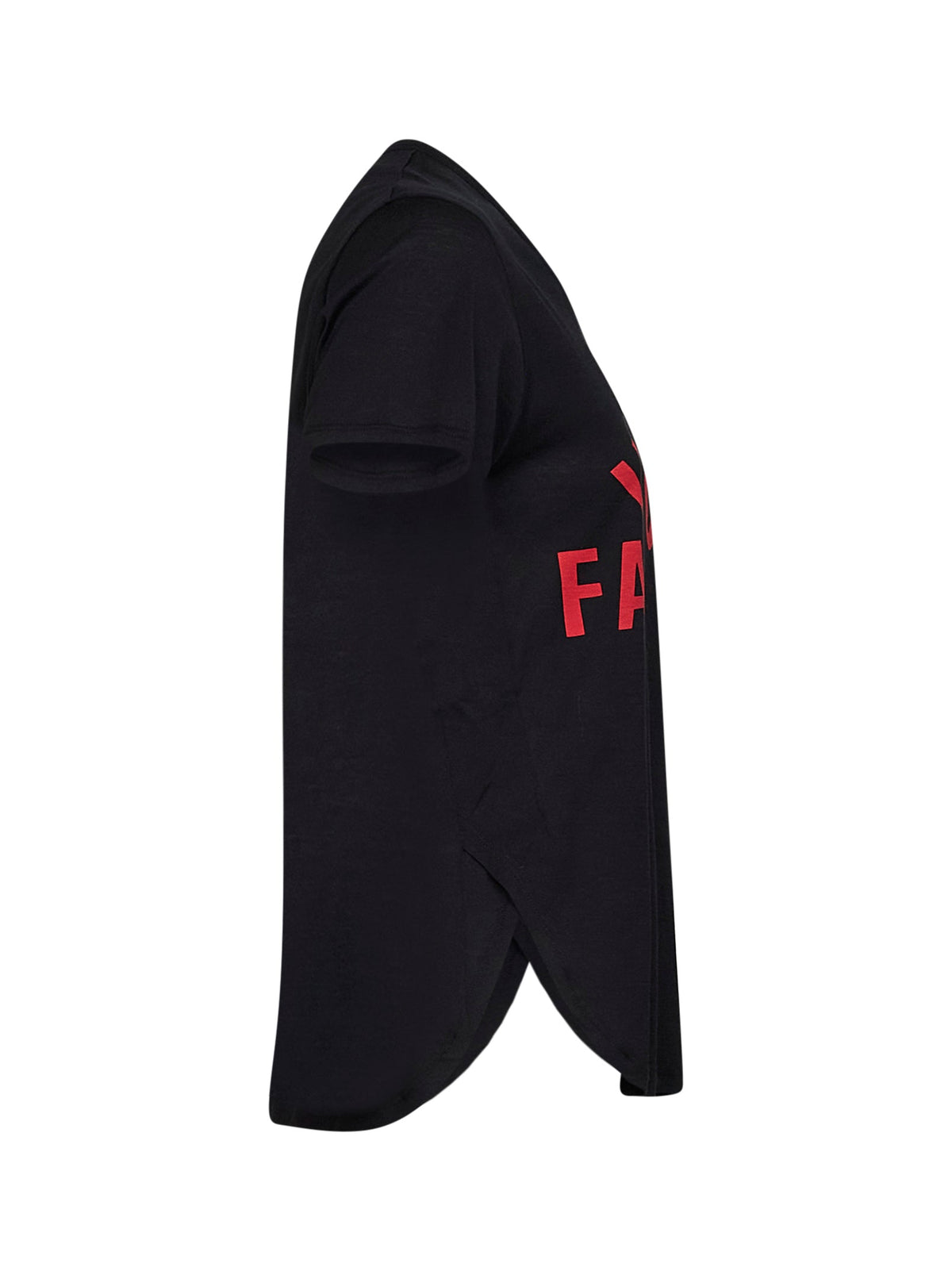 Fendi Women Black Jersey T-Shirt With Favoloso Print