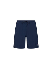 Fendi Men Dark Blue Nylon Embroidered Swim Shorts
