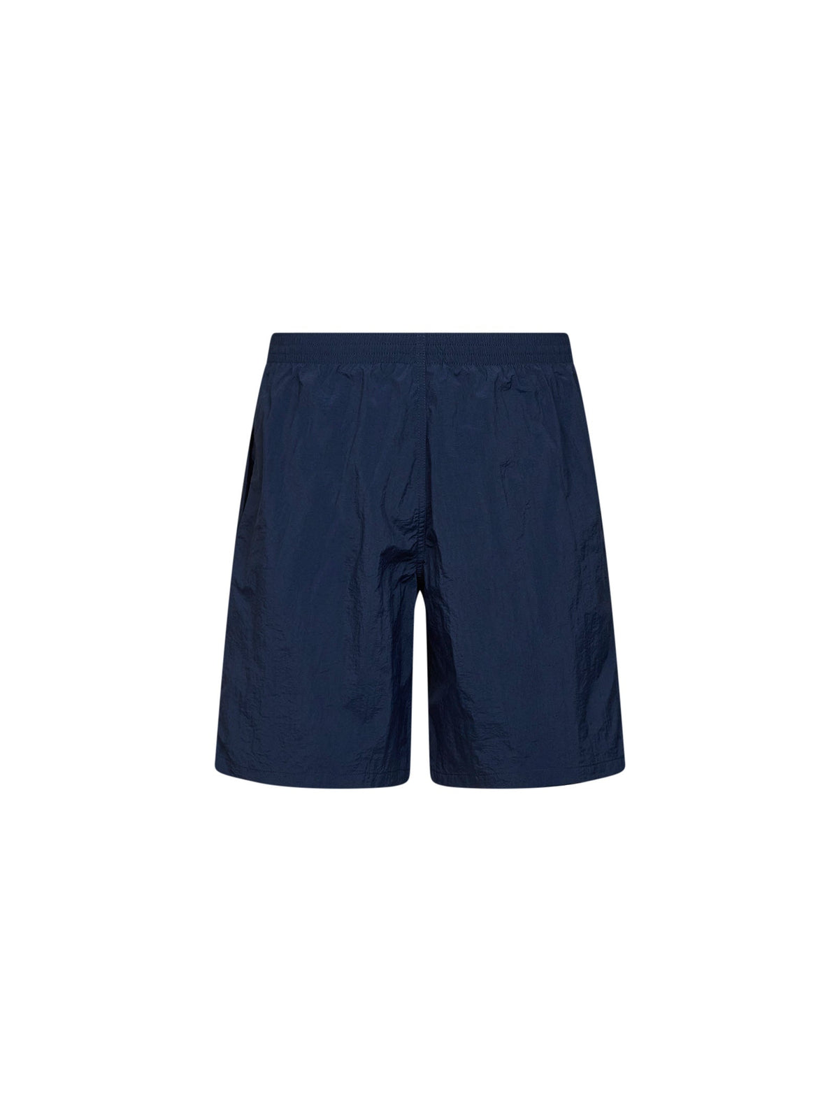 Fendi Men Dark Blue Nylon Embroidered Swim Shorts