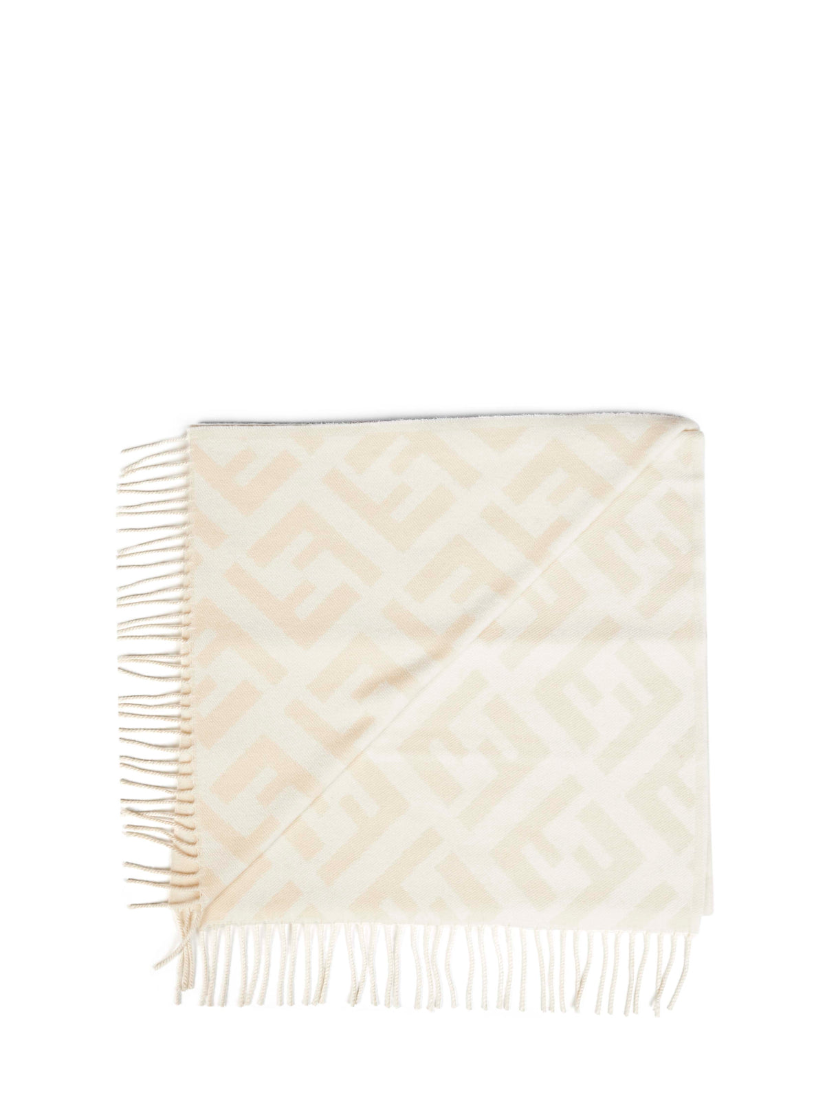 Fendi Silk Women Camelia Cashmere Ff Scarf
