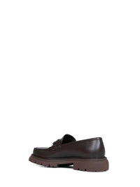 Ferragamo Men Dark Brown Cocoon Loafers With Gancini Ornament