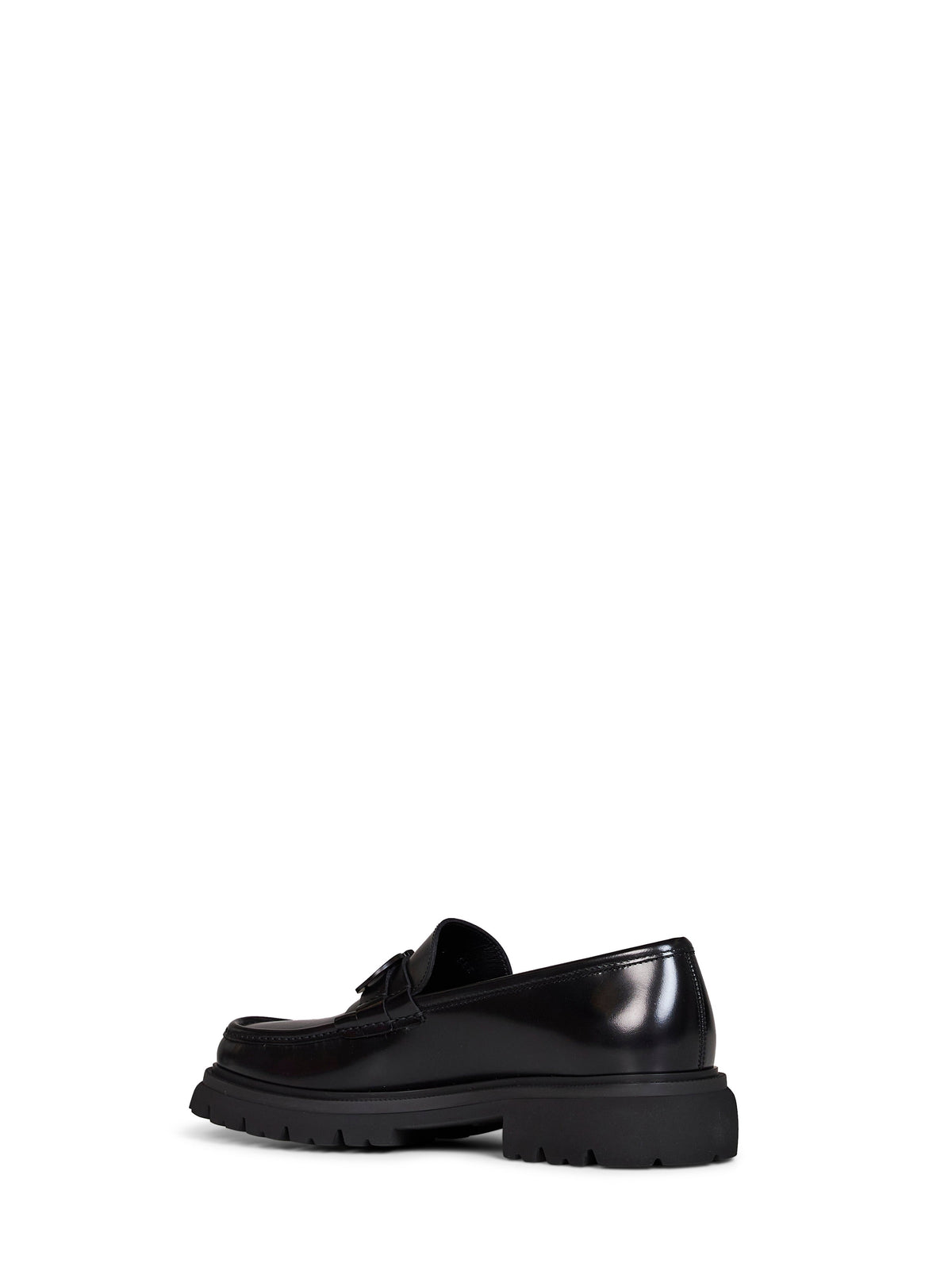 Ferragamo Men Black Cocoon Loafers With Gancini Ornament